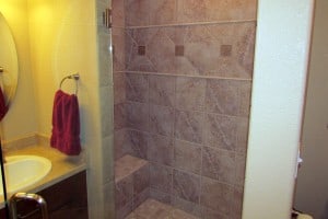 Bathroom remodel by Accell Construction
