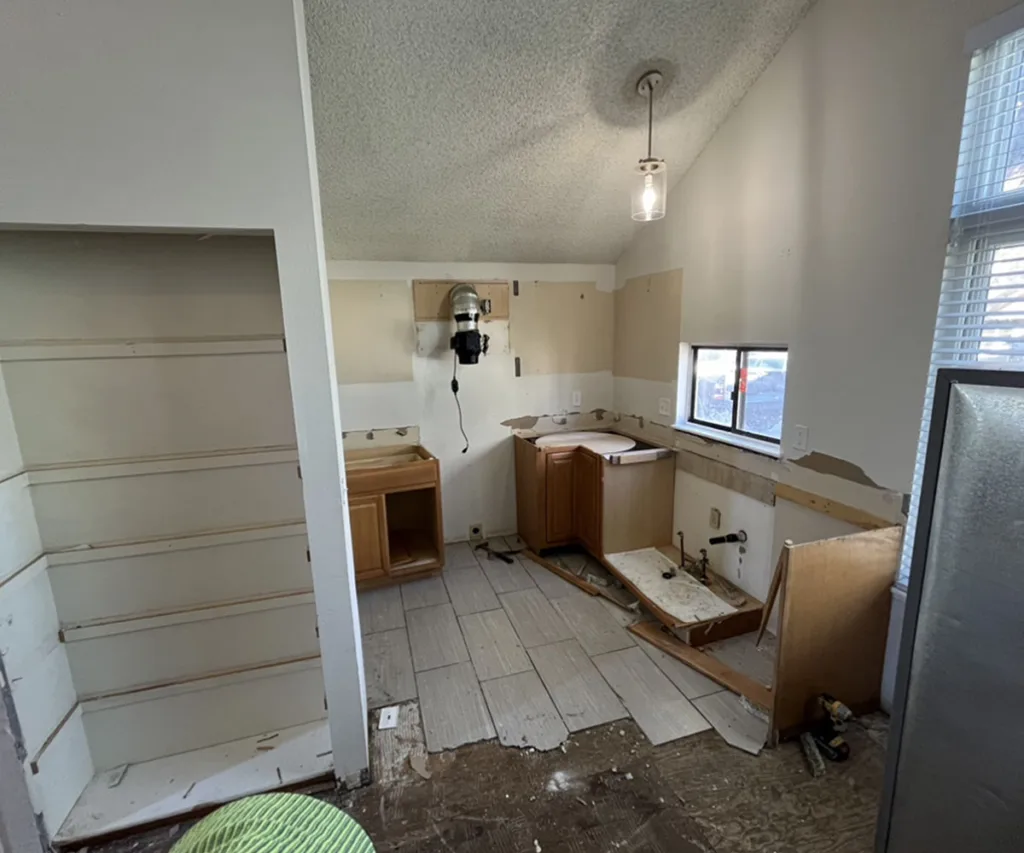 Small Kitchen Remodel Example - Before Photo